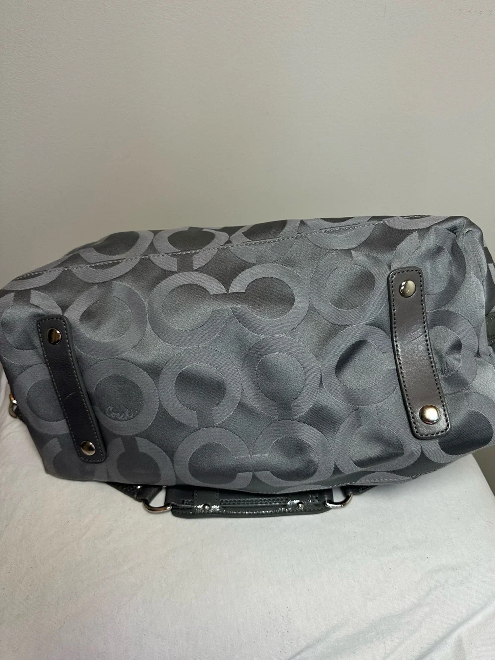 Coach vintage Black Madison Satchel tote bag